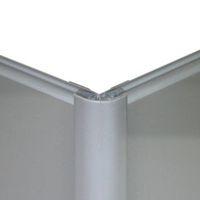 Vistelle Grey Shower Panelling External Corner (L)2.5m (W)25mm