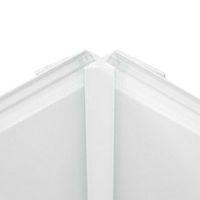 vistelle white shower panelling internal corner l25m w25mm