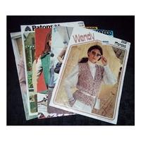 Vintage Womenswear Knit & Crochet Waistcoat Patterns 1970/80s - bundle of 5