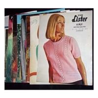 Vintage Womenswear Knitted & Crochet Jumper Patterns 1970/80s - bundle of 10