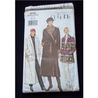 vintage vogue coat pattern 9723 size xs s m