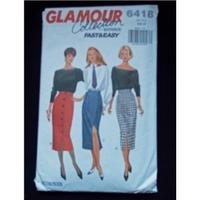 Vintage Pencil Skirt Pattern - Glamour for Butterick 6418 - size 6-8-10