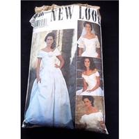 Vintage New Look Wedding Dress Pattern - 6080 - size 8-18