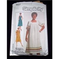 Vintage Simplicity Smock Dress Pattern - 7427 - size 10-14