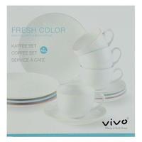 Vivo Fresh Colour 12 Piece Coffee Set
