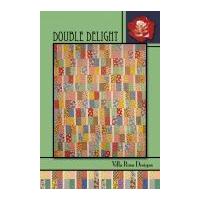 villa rosa double delight quilt postcard quilting pattern