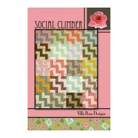 villa rosa social climber quilt postcard quilting pattern