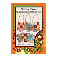 Villa Rosa Olivia Jane Charm Square Patchwork Tote Postcard Quilting Pattern