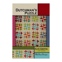 Villa Rosa Dutchmans Puzzle Quilt Postcard Quilting Pattern