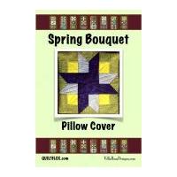 Villa Rosa Spring Bouquet Pillow Cover Postcard Quilting Pattern