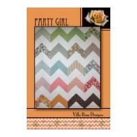 villa rosa party girl quilt postcard quilting pattern