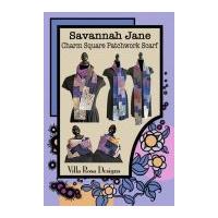 Villa Rosa Savannah Jane Charm Square Patchwork Scarf Postcard Quilting Pattern