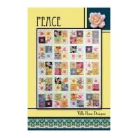 Villa Rosa Peace Quilt Postcard Quilting Pattern