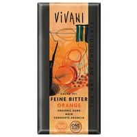 vivani dark orange chocolate 100g