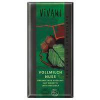 Vivani Hazelnut Milk Chocolate (100g)