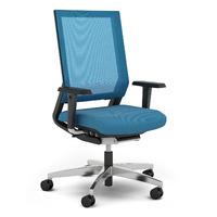 Viasit Impulse Mesh Ergonomic Chair with Adjustable Back Impulse Grey Seat Purple Adjustable Mesh Back