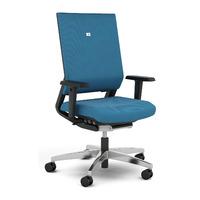 Viasit Impulse Upholstered Ergonomic Chair with Adjustable Back Impulse Upholstered Blazer Black With Adjustable Back