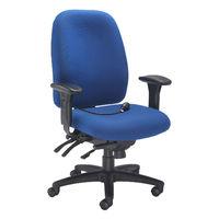 vista high back chair blue