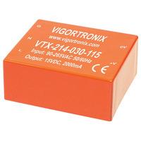 Vigortronix VTX-214-030-112 30W SMPS AC-DC Converter 12V Output