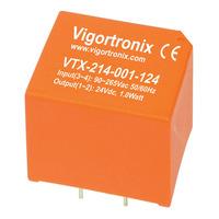 Vigortronix VTX-214-001-115 1W AC-DC Power Supply Single Output 15V