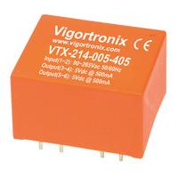 Vigortronix VTX-214-005-1203 5W AC-DC Converter Dual Output 12V & 3.3V