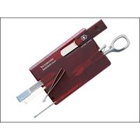 victorinox swiss card ruby red translucent blister