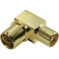 Vivanco Coaxial Angle Adapter Metal Gold