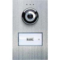 Video door intercom Corded Outdoor panel m-e modern-electronics VDV 610 compact Detached Stainless steel