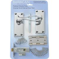 Victorian Scroll Internal Door Pack Victorian Scroll Internal Door Pack - Chrome