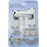 Victorian Straight Internal Door Pack Vic Straight Internal Pack Chrome