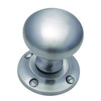 Victoria Round Mortice Knob Pair Victoria Round Mortice Knob Pair - Satin Chrome