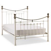 Victoria Metal Bed Frame Kingsize White