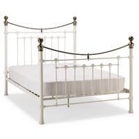 Victoria Metal Bed Frame Double White