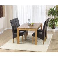 Virginia 120cm Solid Oak Dining Table with Canberra Chairs