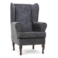 Vito Wingback Armchair Elite Charcoal