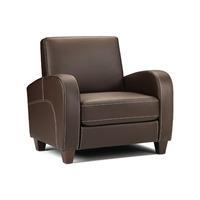 vivo chair in chestnut faux leather