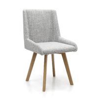 Visby Grey Weave Fabric Dining Chairs