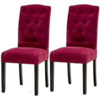 vida living emerson dining chair claret pair