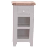 vida living clemence grey painted telephone table