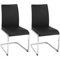Vida Living Mobo Black Faux Leather Dining Chair - (Pair)