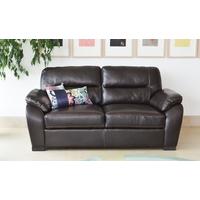 vida living matteo 3 seater pellaria fixed sofa brown