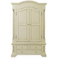 vida living ailesbury painted wardrobe 2 door 3 drawer