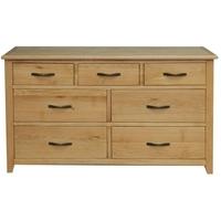 Vida Living Klara Oak Chest of Drawer - 3 Over 4 Drawer