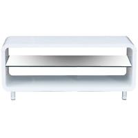 vida living sierra white gloss tv unit large