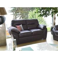 vida living matteo 2 seater pellaria fixed sofa brown