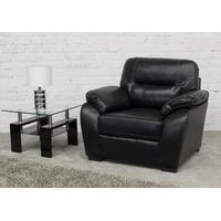 vida living matteo pellaria recliner armchair black