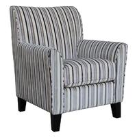 Vida Living Aspen Accent Fabric Armchair - Striped