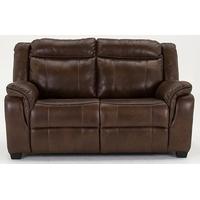 vida living houston 2 seater pellaria fixed sofa nappa brown