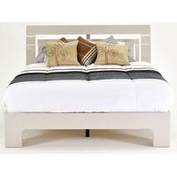 vida living mirelle grey gloss bed