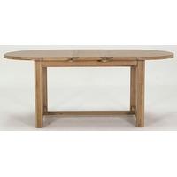 vida living breeze oak dining table oval extending